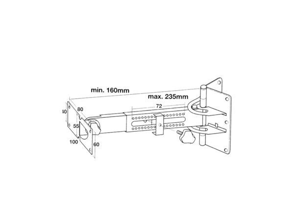 SOPORTE DE PARED PARA PARLANTE - SPS ADG-1