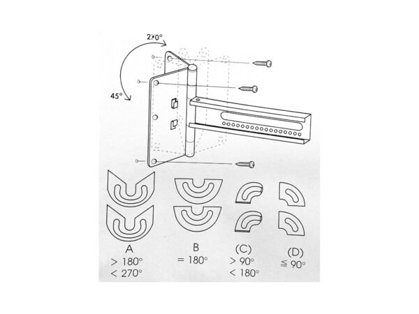 SOPORTE DE PARED PARA PARLANTE - SPS ADG-1