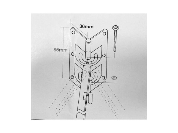 SOPORTE DE PARED PARA PARLANTE - SPS ADG-1