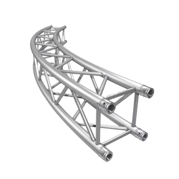 0Aluminum-Arched-Roof-Truss-Curved-Roof-Truss-System TRAMOS CIRCULARES H40 / PULIDO Y NEGRO