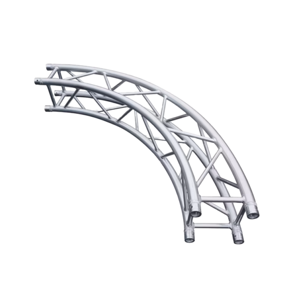 Aluminum-Arched-Roof-Truss-Curved-Roof-Truss-System TRAMOS CIRCULARES H40 / PULIDO Y NEGRO