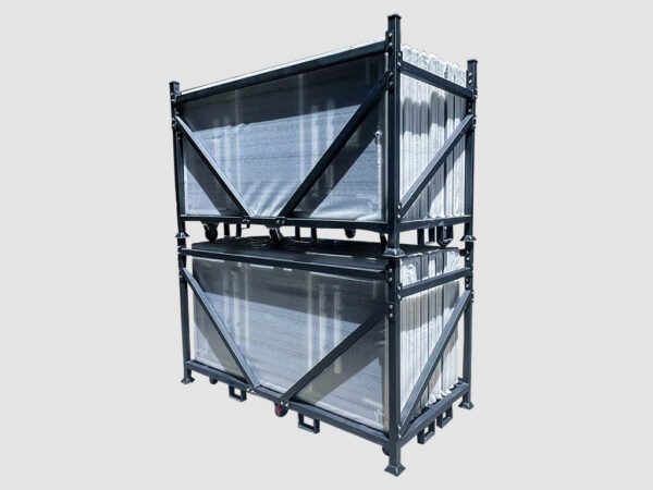 CARRO DE ESCENARIO DE ALUMINIO MODULAR PORTATIL - NEGRO