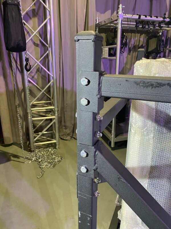 IMG_8219 CARRO DE ESCENARIO DE ALUMINIO MODULAR PORTATIL - NEGRO