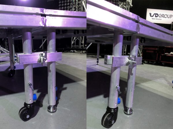 ABRAZADERA DE ALUMINIO DE 2 Y 4 PATAS PARA TARIMA