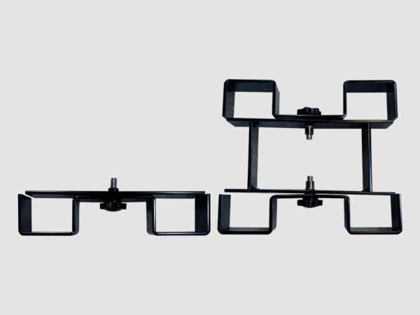 ABRAZADERA DE ACERO NEGRO DE 2 Y 4 PATAS PARA TARIMA