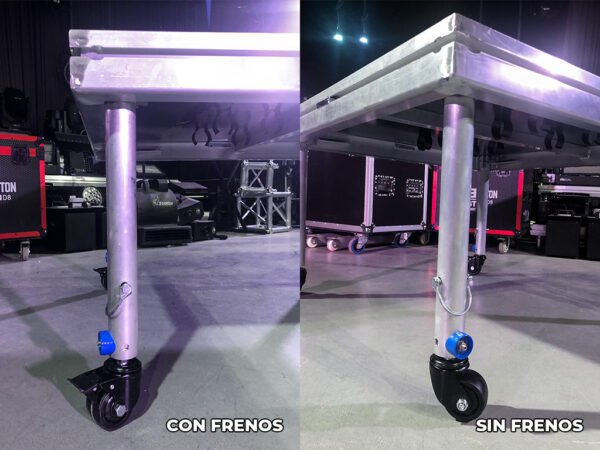 PATAS PARA TARIMAS CON RUEDAS - C/S FRENO