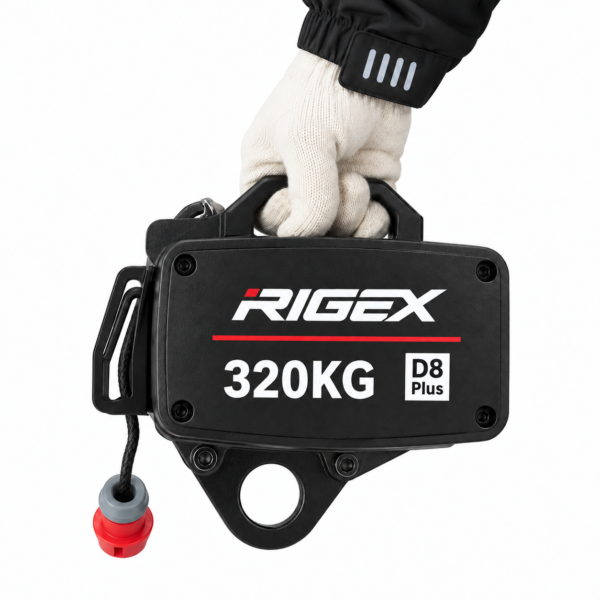 Polipasto negro con etiqueta Rigex 320KG RIGEX 320Kg
